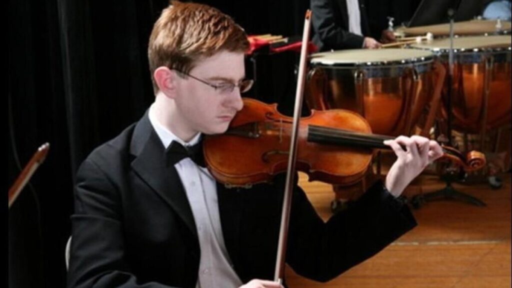 Tyler Clementi playing the violin.